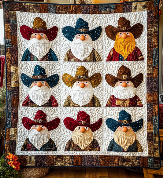 Cowboy Gnome DAI241224375 Quilt Blanket