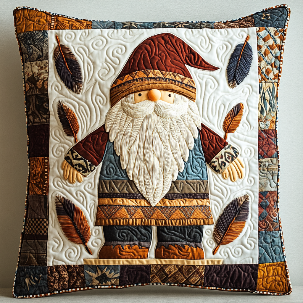 Native American Gnome DAI171224149 Quilted Pillow Case