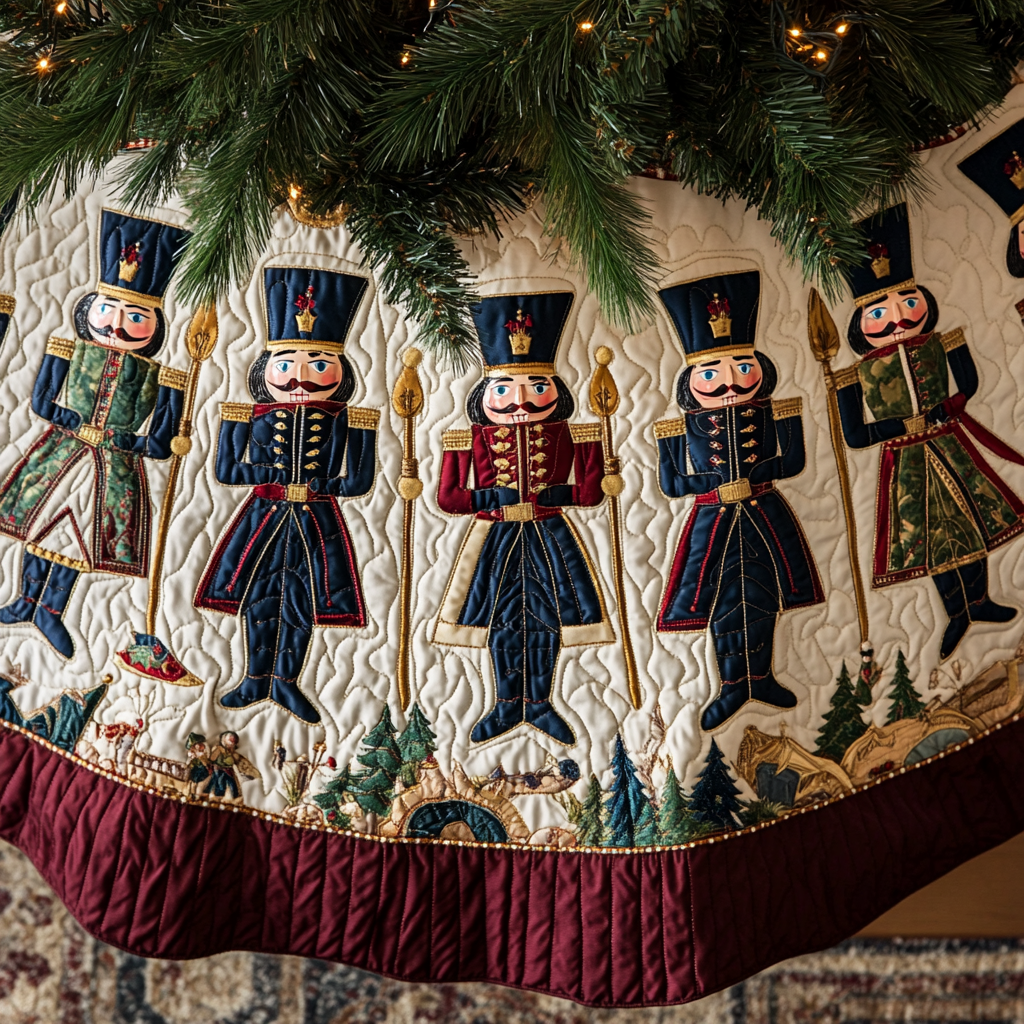 Christmas Nutcracker TAI091024356 Quilted Tree Skirt