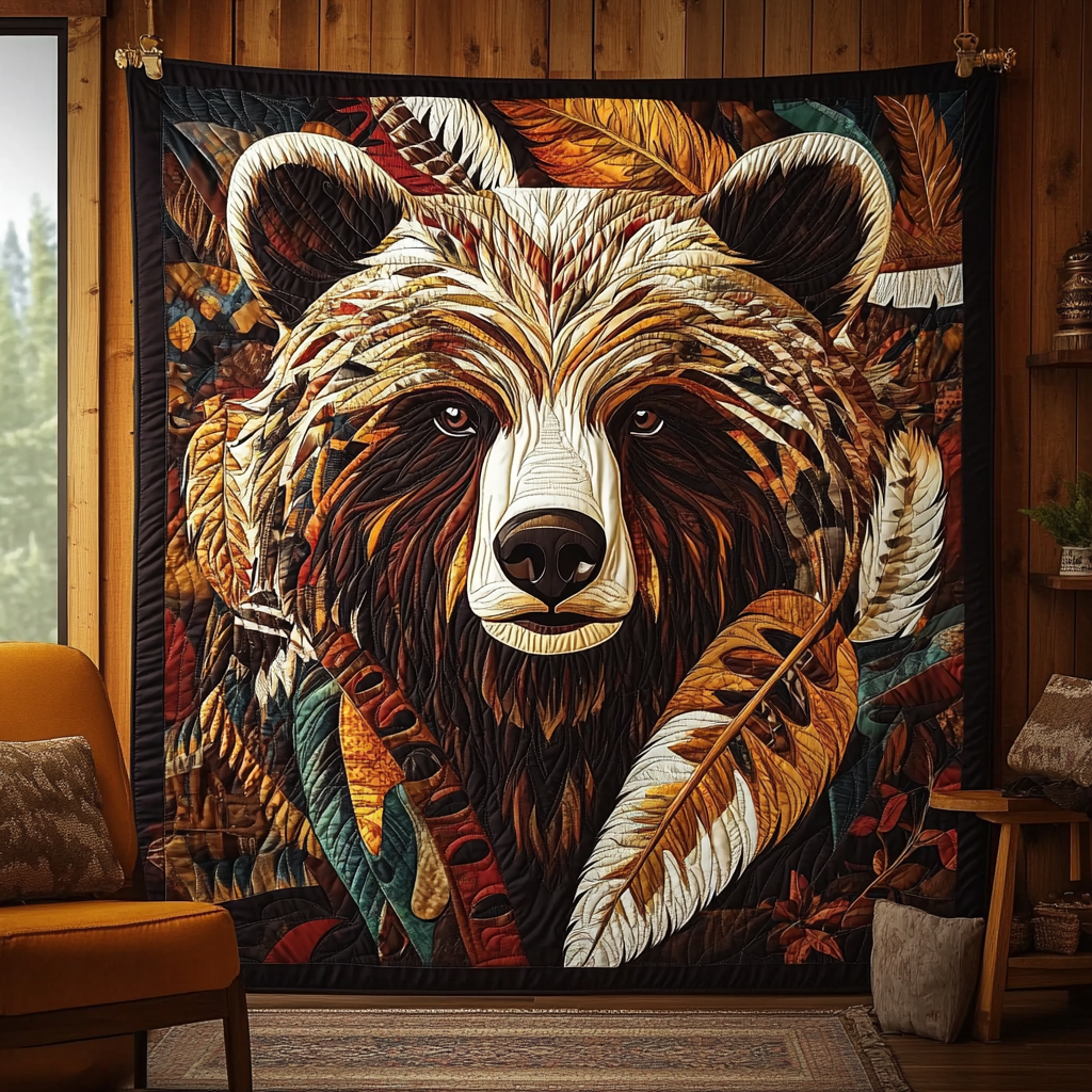 Native American Bear DAI241224521 Quilt Blanket