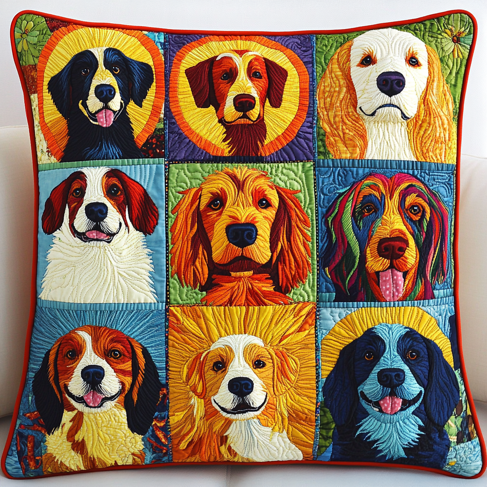 Spaniel TAI181024590 Quilted Pillow Case Charming Favor