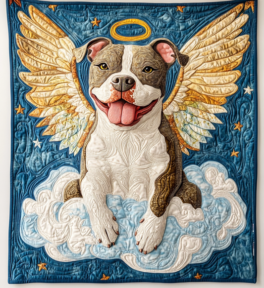 Pitbull Angel DAI090125177 Quilt Blanket