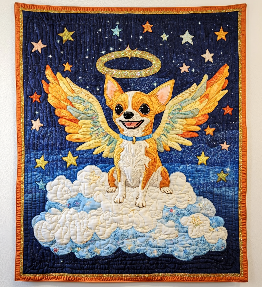 Chihuahua Angel DAI090125196 Quilt Blanket