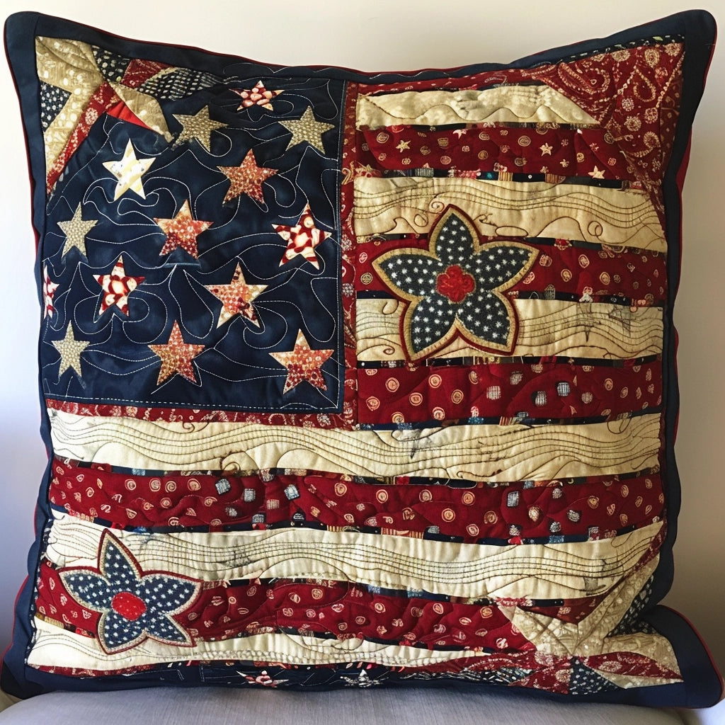 Patriotic TAI240424210 Quilted Pillow Case