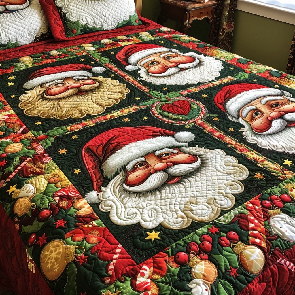 Christmas Santa TAI111124163 Quilt Bedding Set