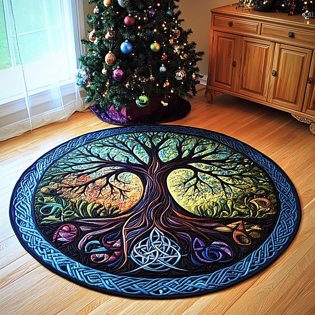 Tree Of Life TAI101224643 Quilted Tree Skirt