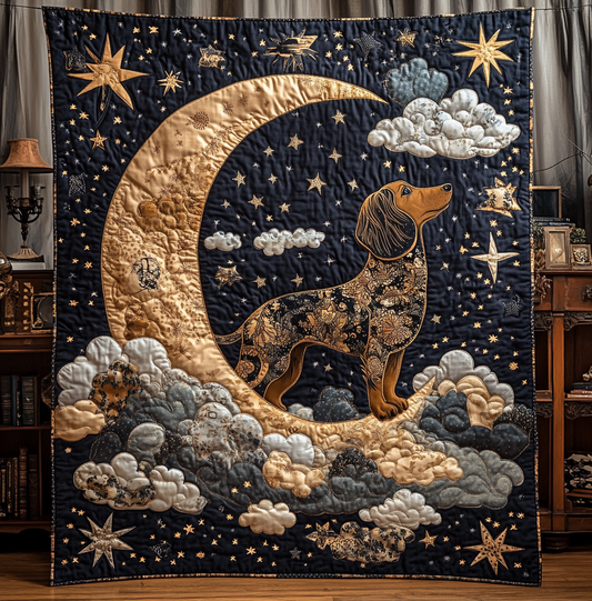 Celestial Dachshund DAI090125170 Quilt Blanket