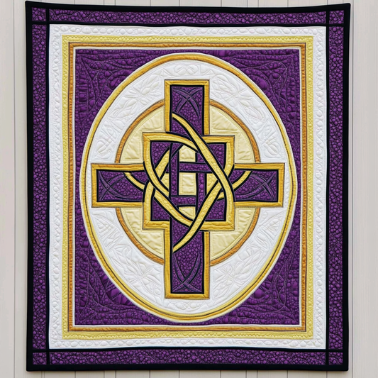 Celtic Christian Cross DAI231124053 Quilt Blanket