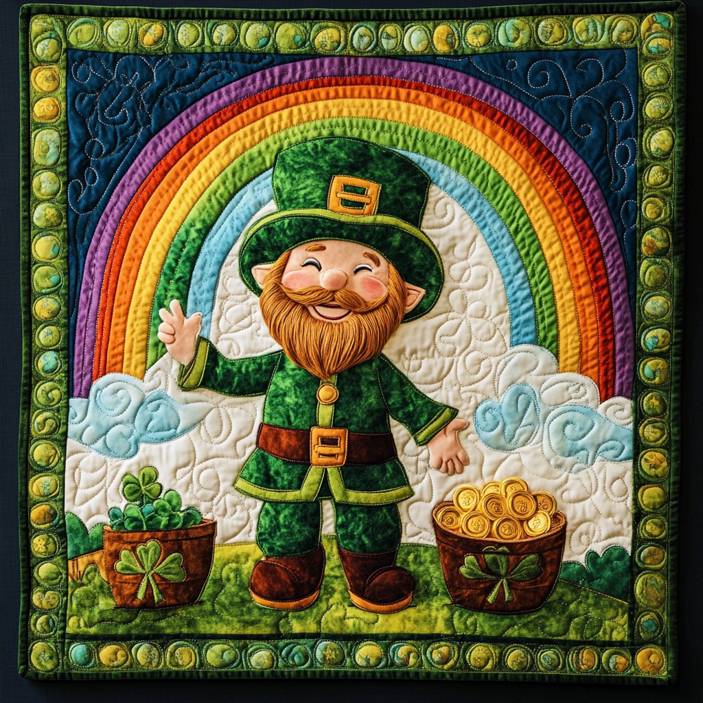 Irish Leprechaun DAI090125107 Quilt Blanket