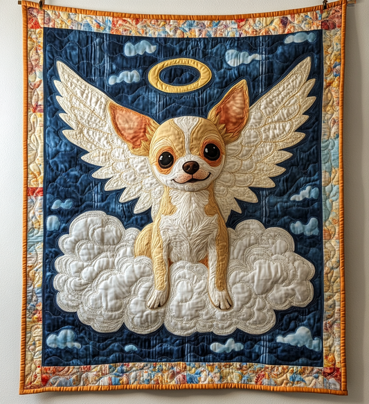 Chihuahua Angel DAI090125199 Quilt Blanket