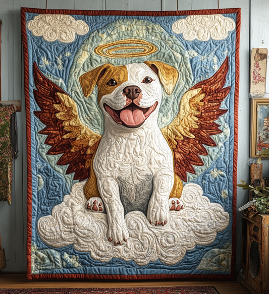 Pitbull Angel DAI090125181 Quilt Blanket