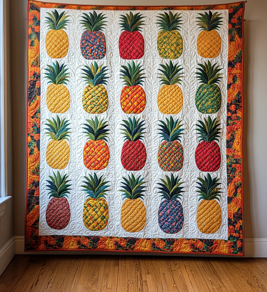 Pineapple DAI171224017 Quilt Blanket