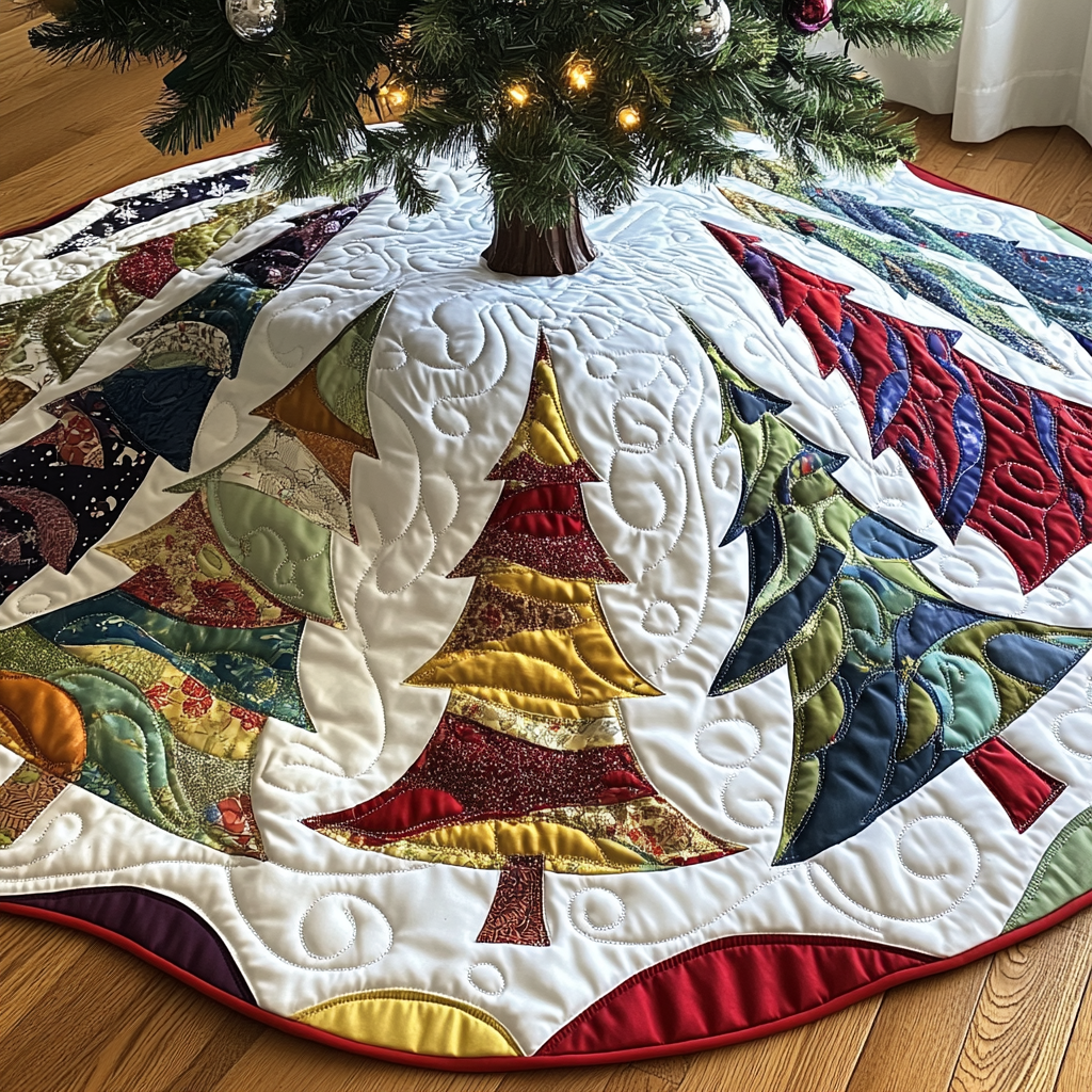 Christmas Tree TAI021024169 Quilted Tree Skirt