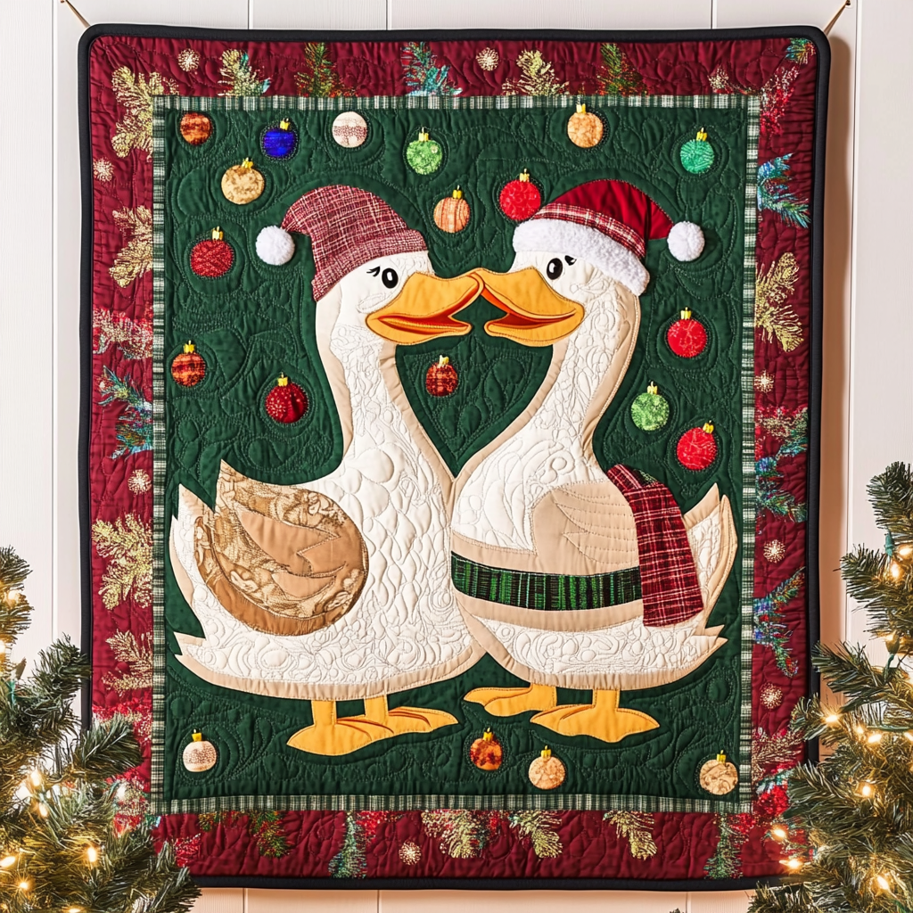 Christmas Duck DAI111124439 Quilt Blanket