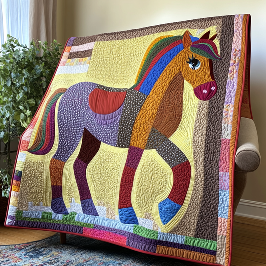 Horse DAI070824080 Quilt Blanket