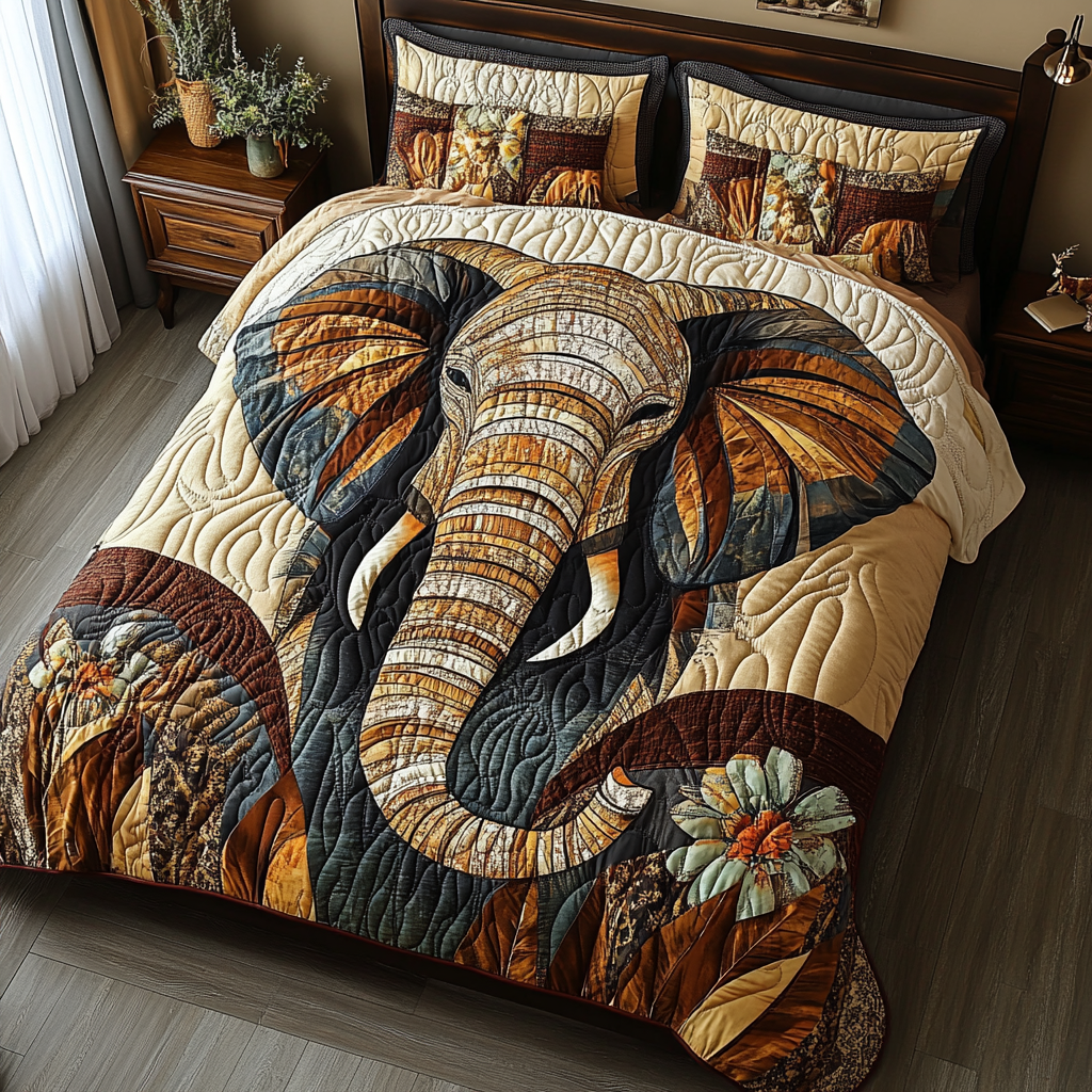 Elephant TAI181024202 Quilt Bedding Set