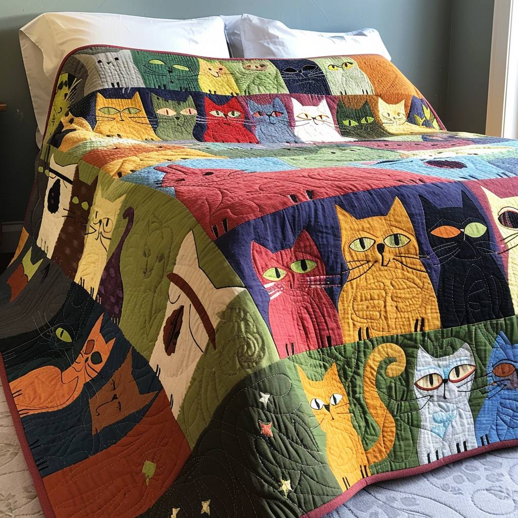 Cat TAI041024487 Quilt Blanket