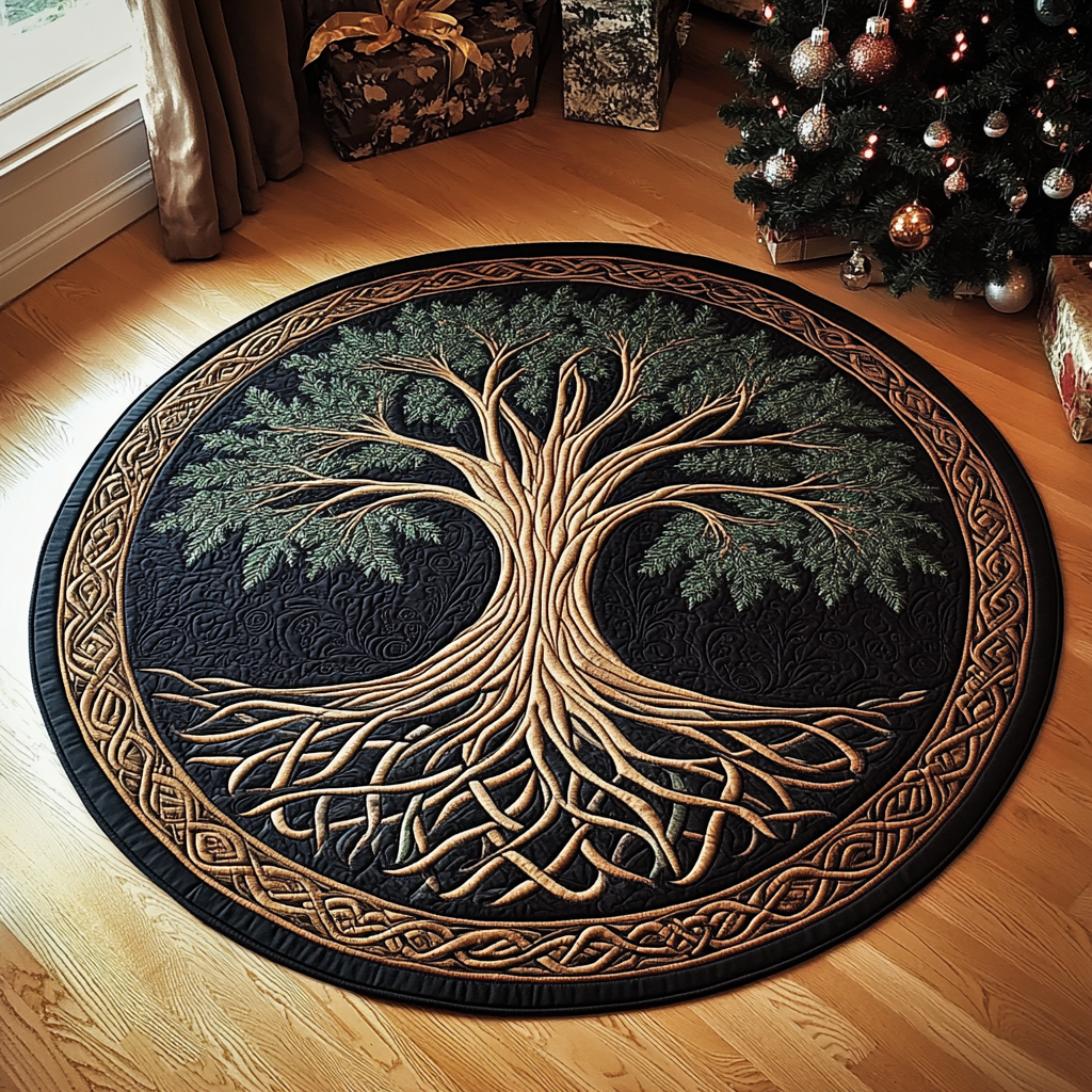 Tree Of Life TAI101224621 Quilted Tree Skirt