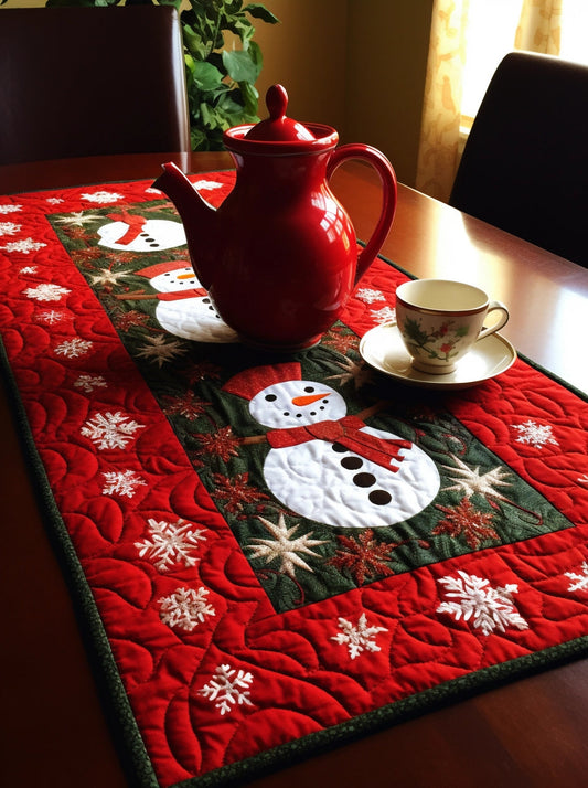 Snowman CLA04122331 Quilted Table Runner