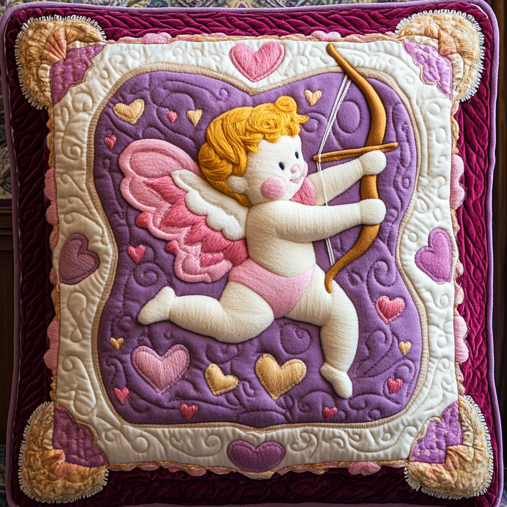 Cupid DAI241224038 Quilted Pillow Case