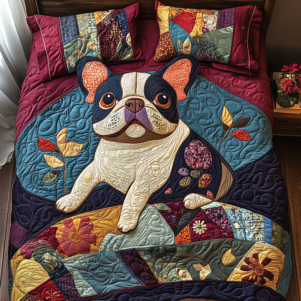 French Bulldog TAI181024329 Quilt Bedding Set