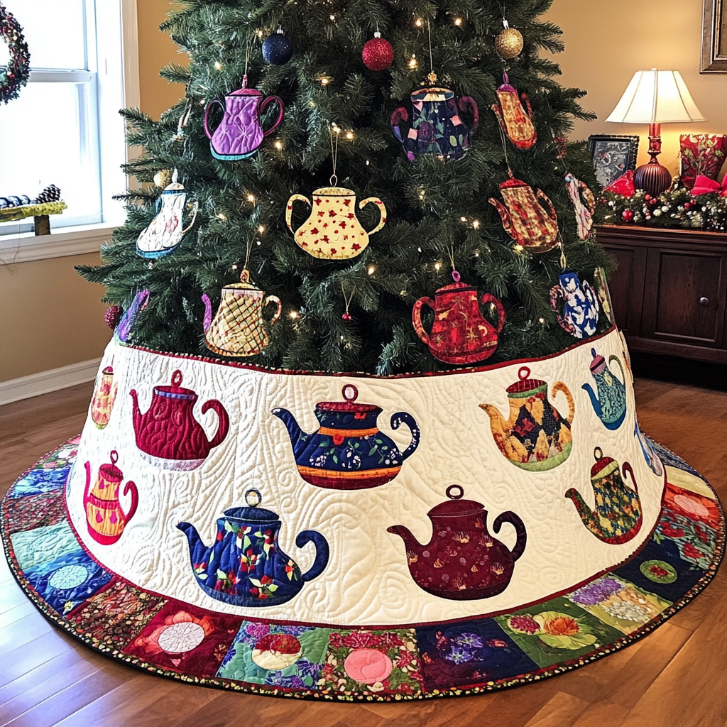 Teapot TAI041024020 Quilted Tree Skirt