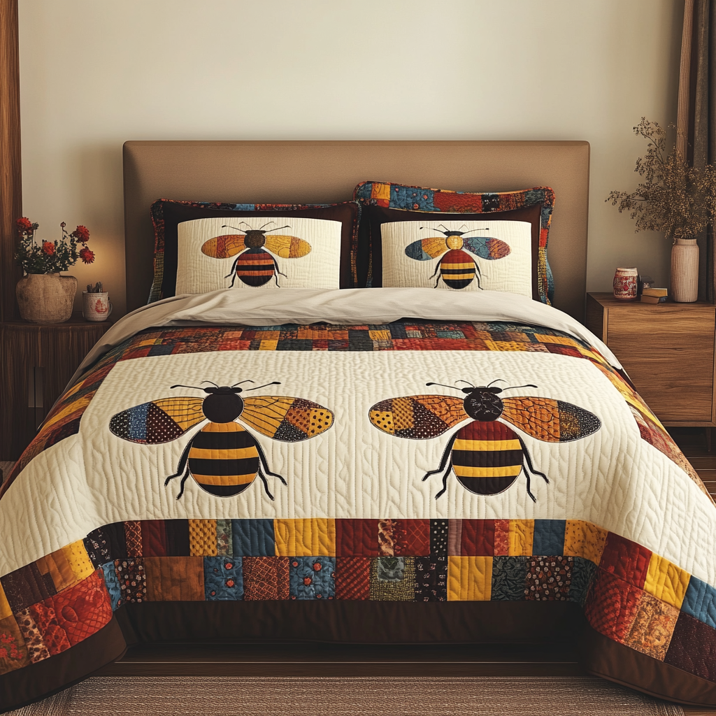 Bee DAI280824201 Quilt Bedding Set