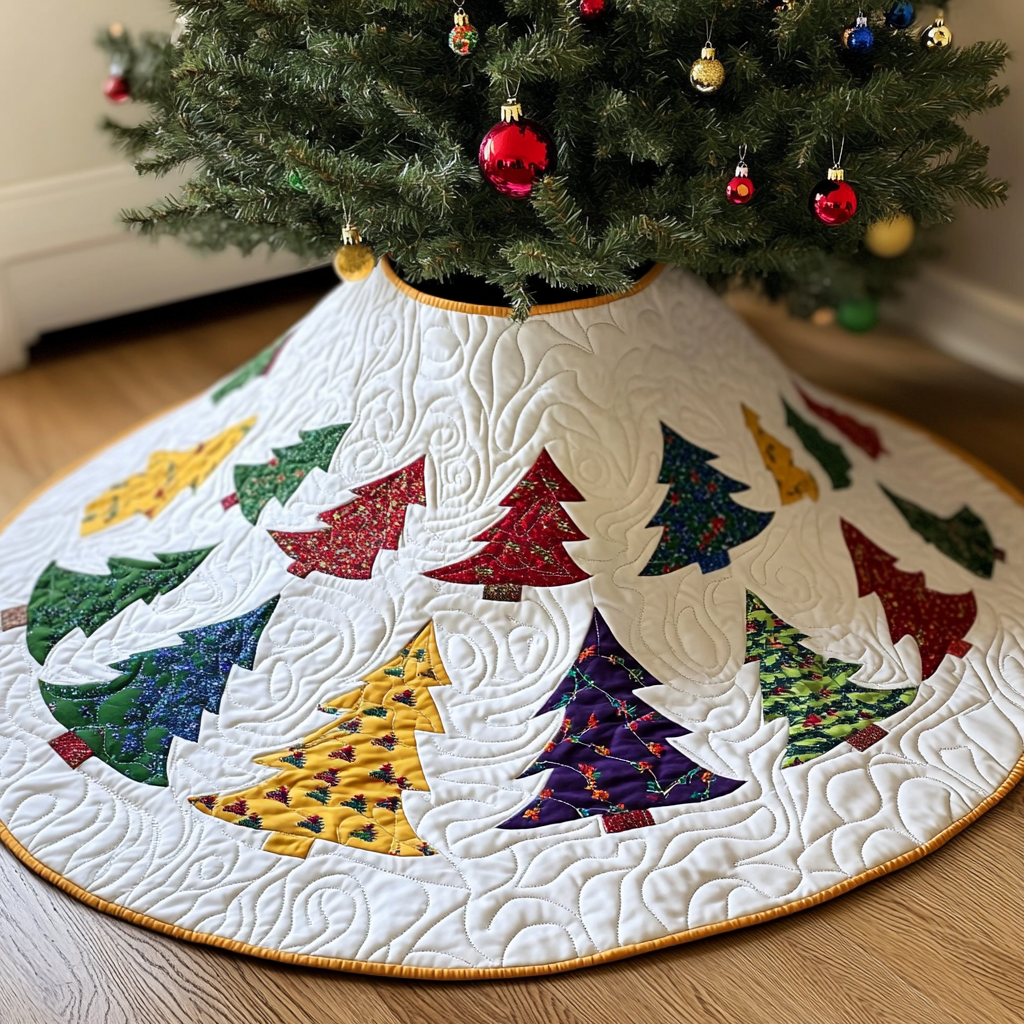 Christmas Tree DAI090924041 Quilted Tree Skirt