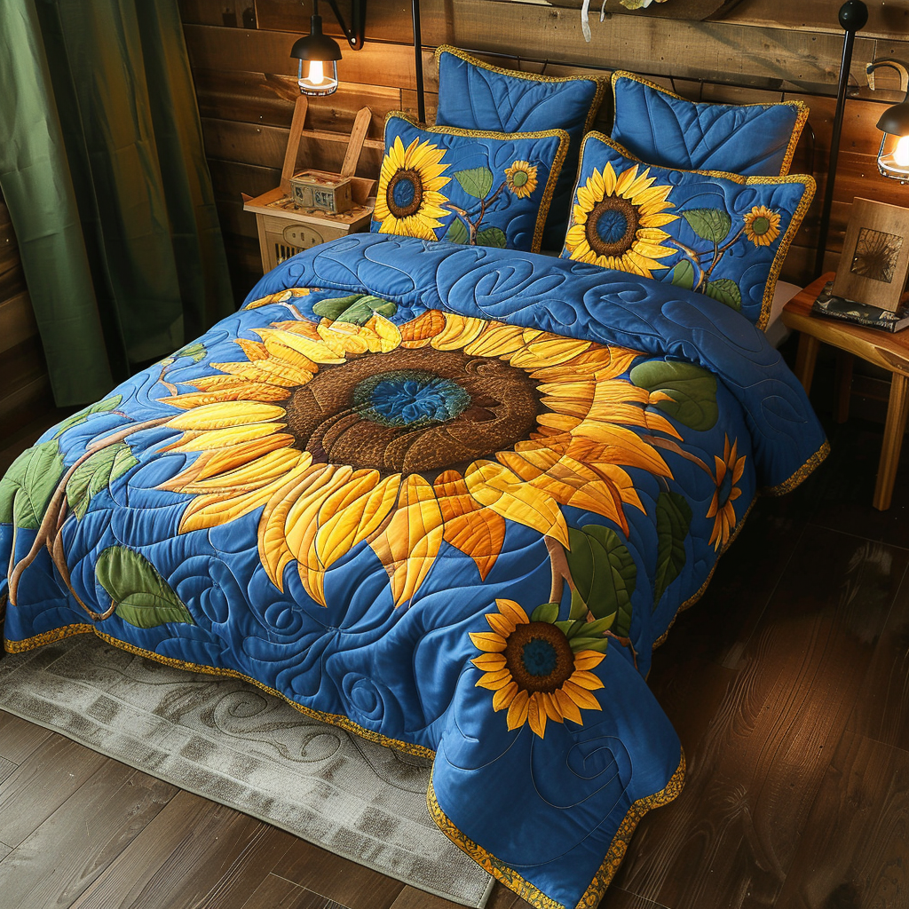 Sunflower TAI170724091 Quilt Bedding Set