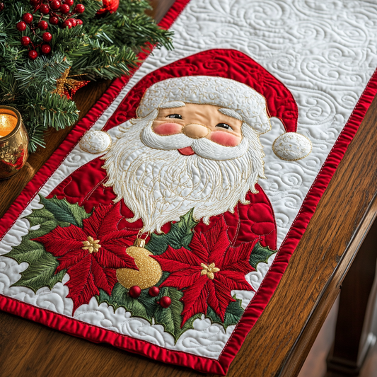 Christmas Santa TAI111124351 Quilted Table Runner