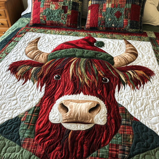 Christmas Highland Cow DAI181124020 Quilt Bedding Set