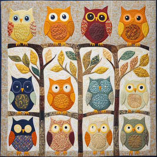 Owl DAI080824001 Quilt Blanket