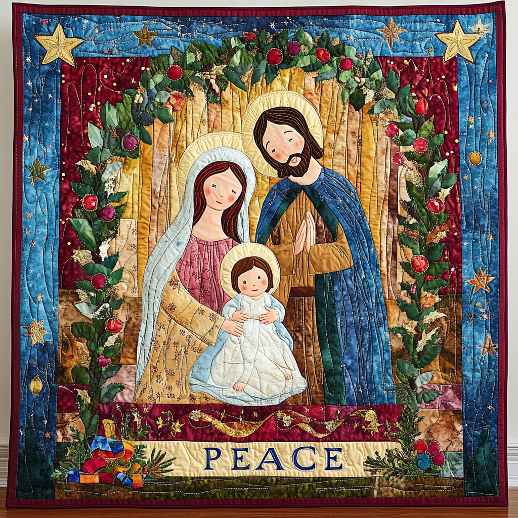 Nativity Scene TAI041024404 Quilt Blanket