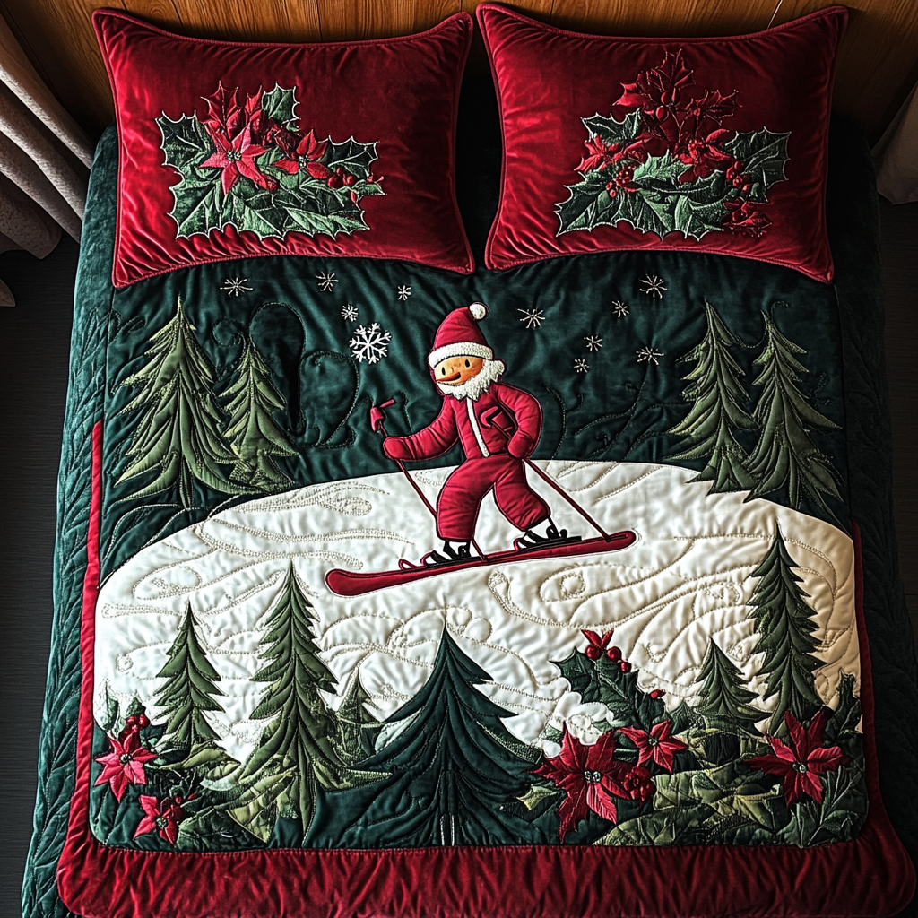 Christmas Ski DAI181124018 Quilt Bedding Set