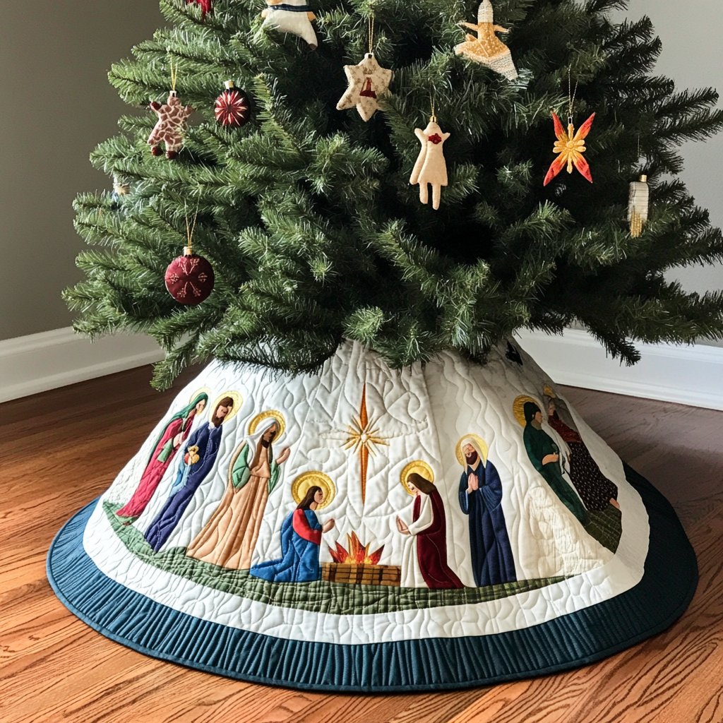 Nativity Scene DAI230924019 Quilted Tree Skirt