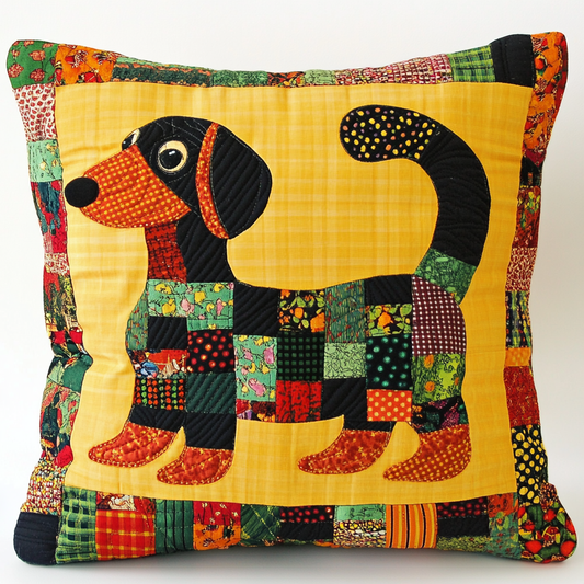 Dachshund TAI130824294 Quilted Pillow Case