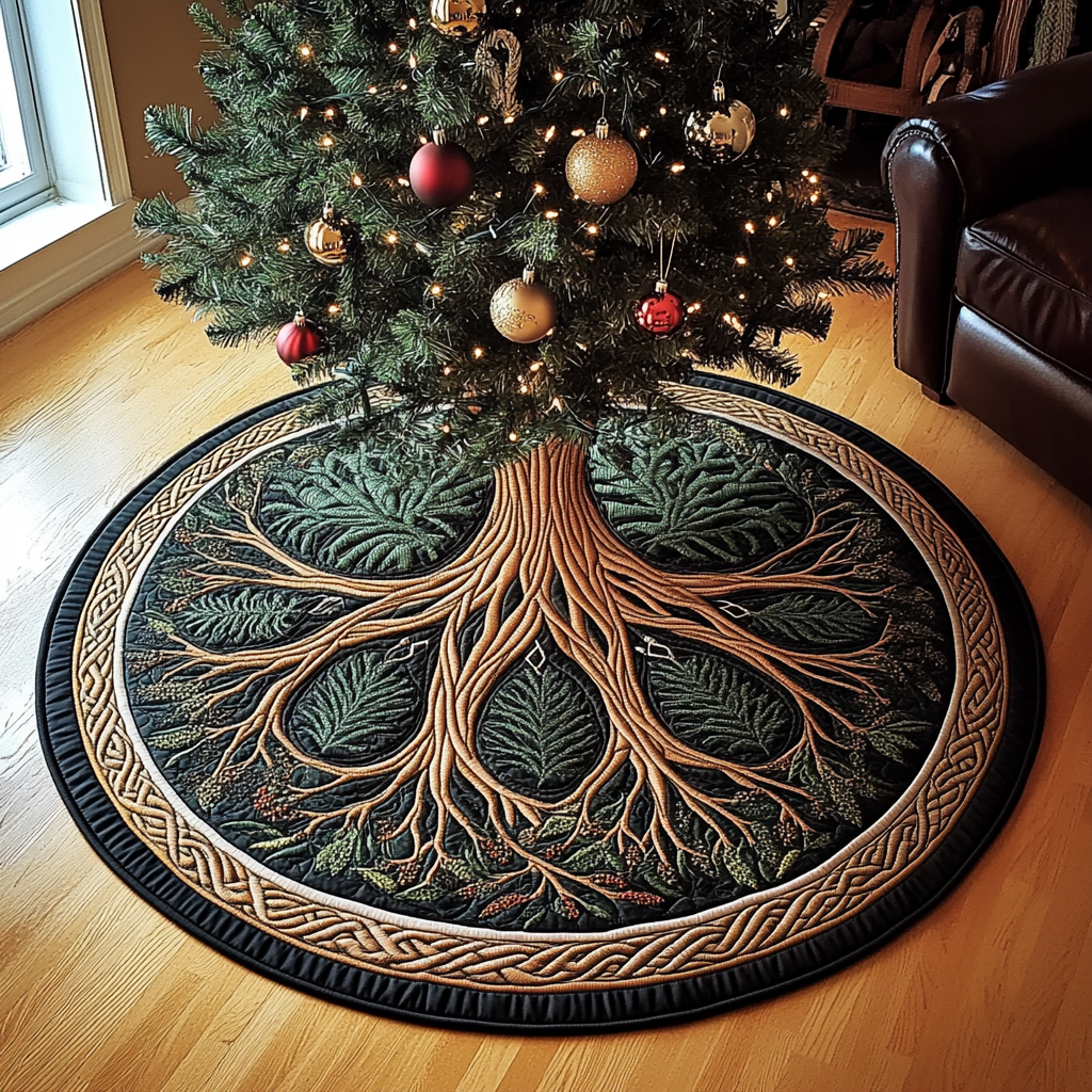 Tree Of Life TAI101224639 Quilted Tree Skirt