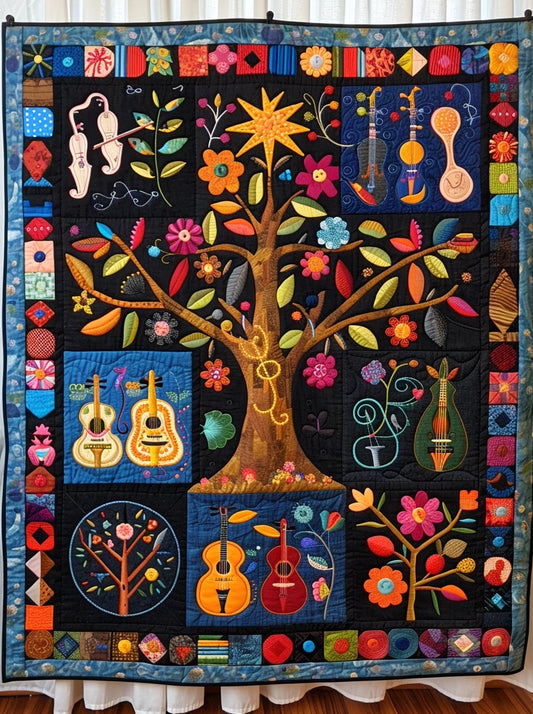 Music Garden TAI240424024 Quilt Blanket