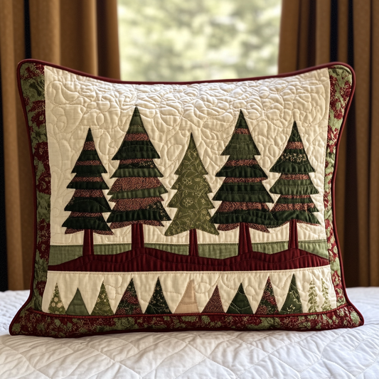 Christmas Tree TAI141124385 Quilted Pillow Case