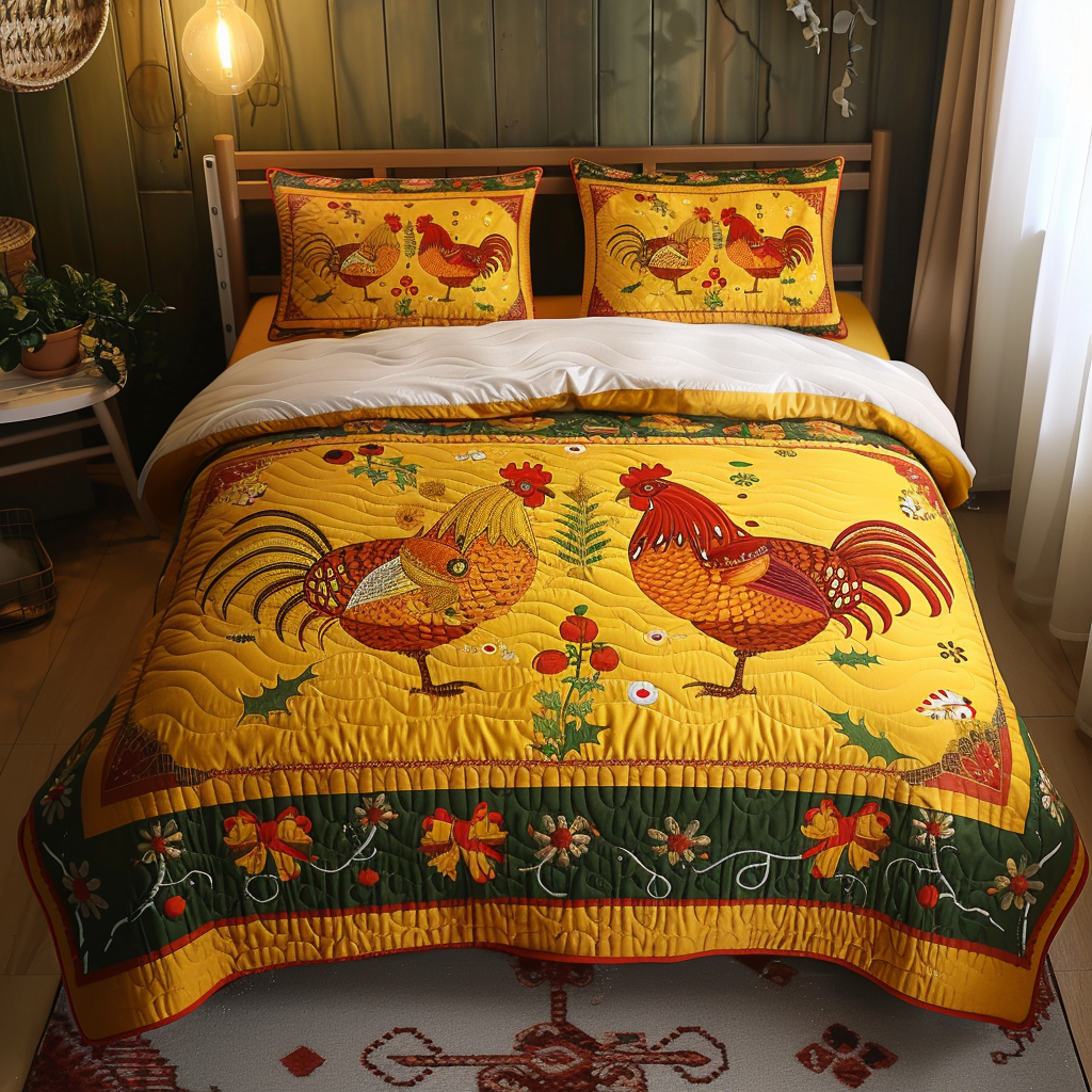 Chicken TAI170724022 Quilt Bedding Set