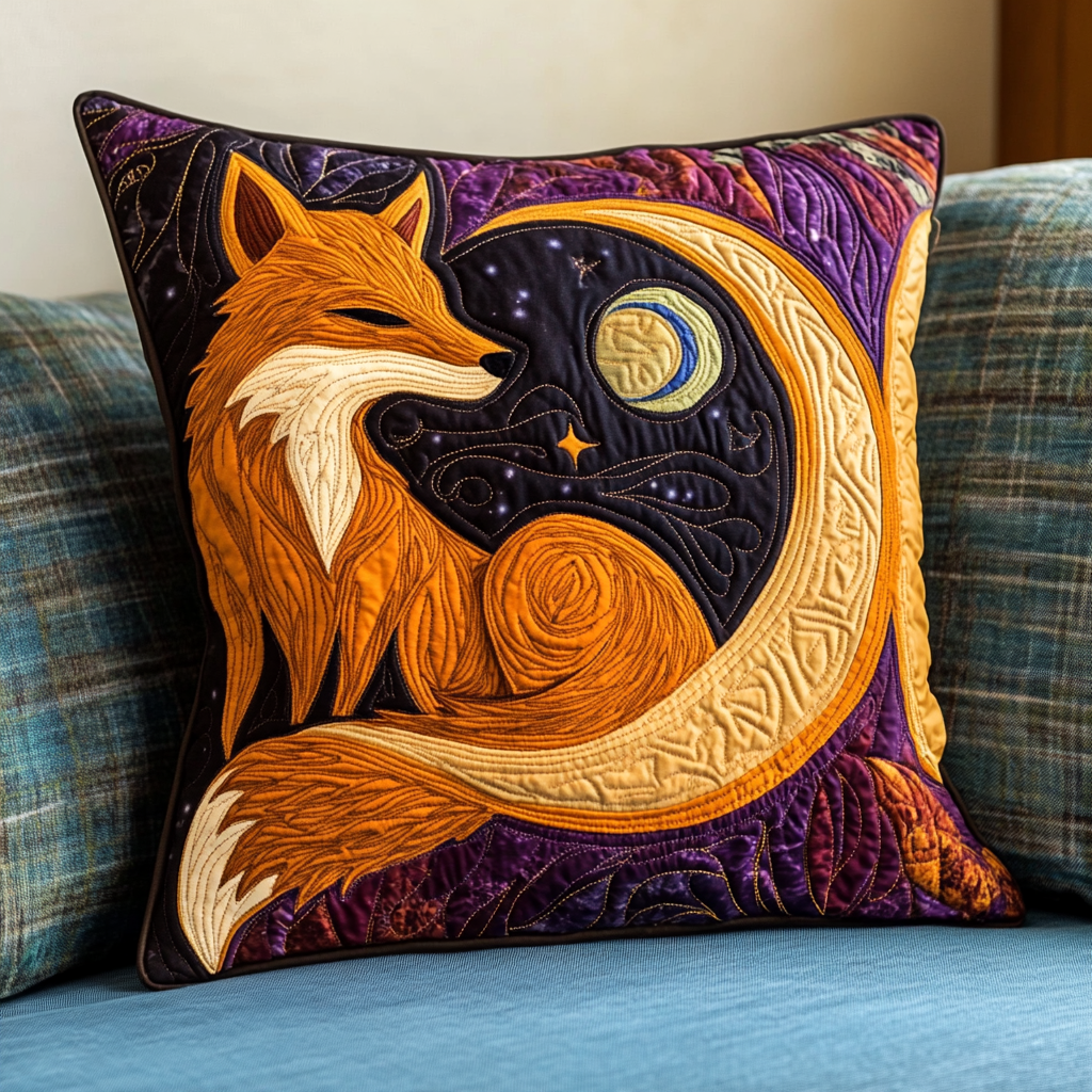 Celestial Fox DAI301224213 Quilted Pillow Case