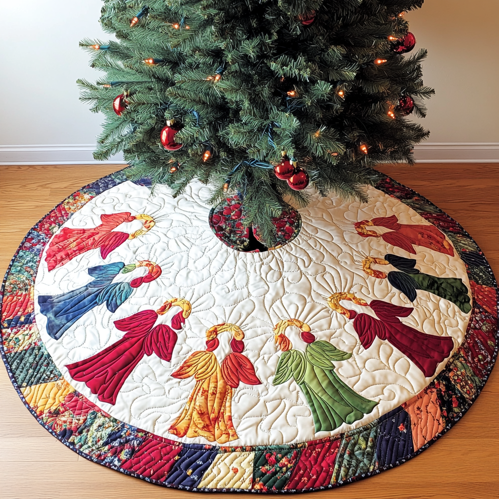 Christmas Angel DAI090924067 Quilted Tree Skirt