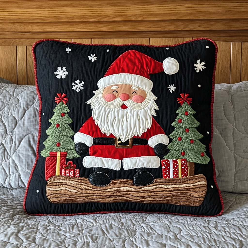 Christmas Santa TAI201124457 Quilted Pillow Case