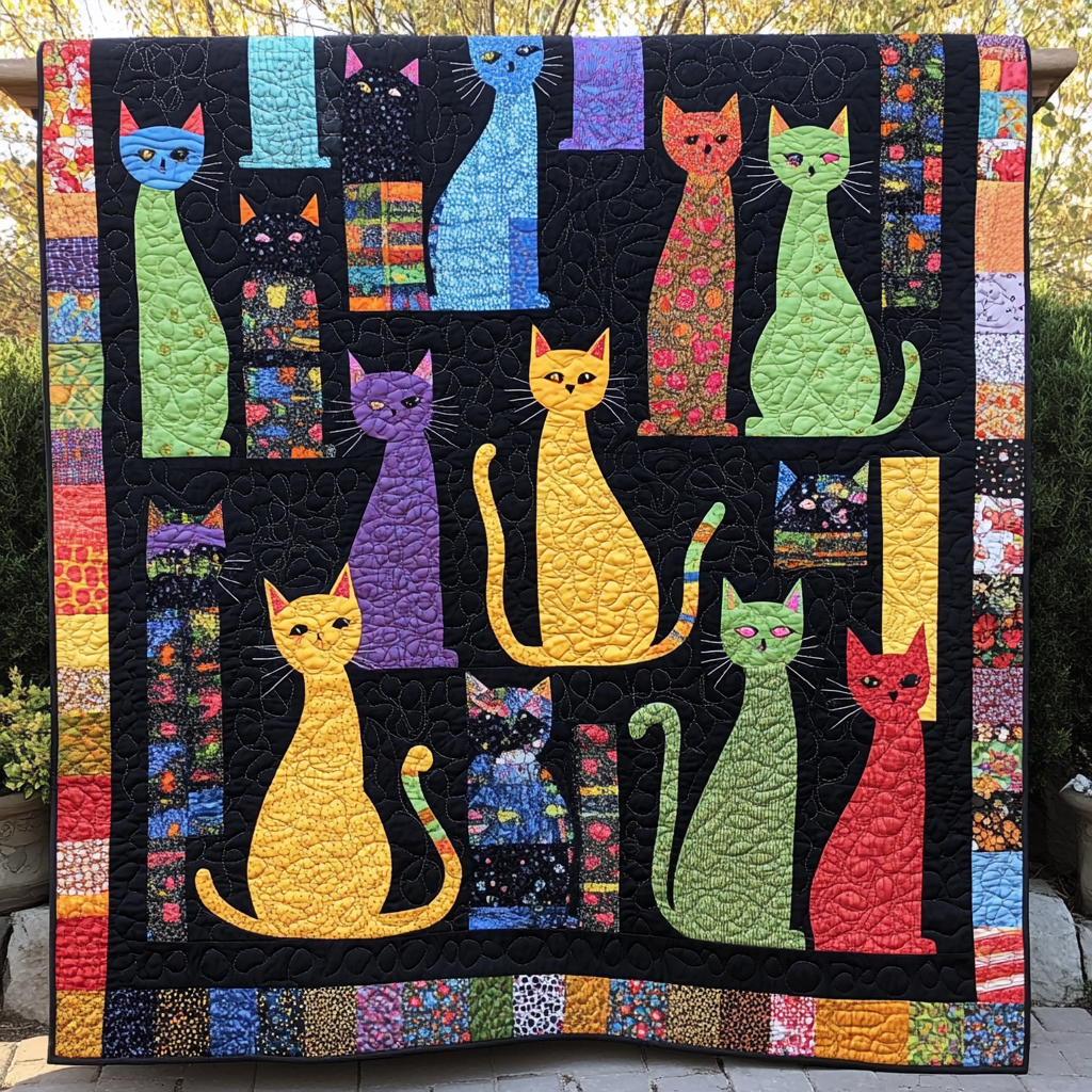 Cat TAI181024038 Quilt Blanket