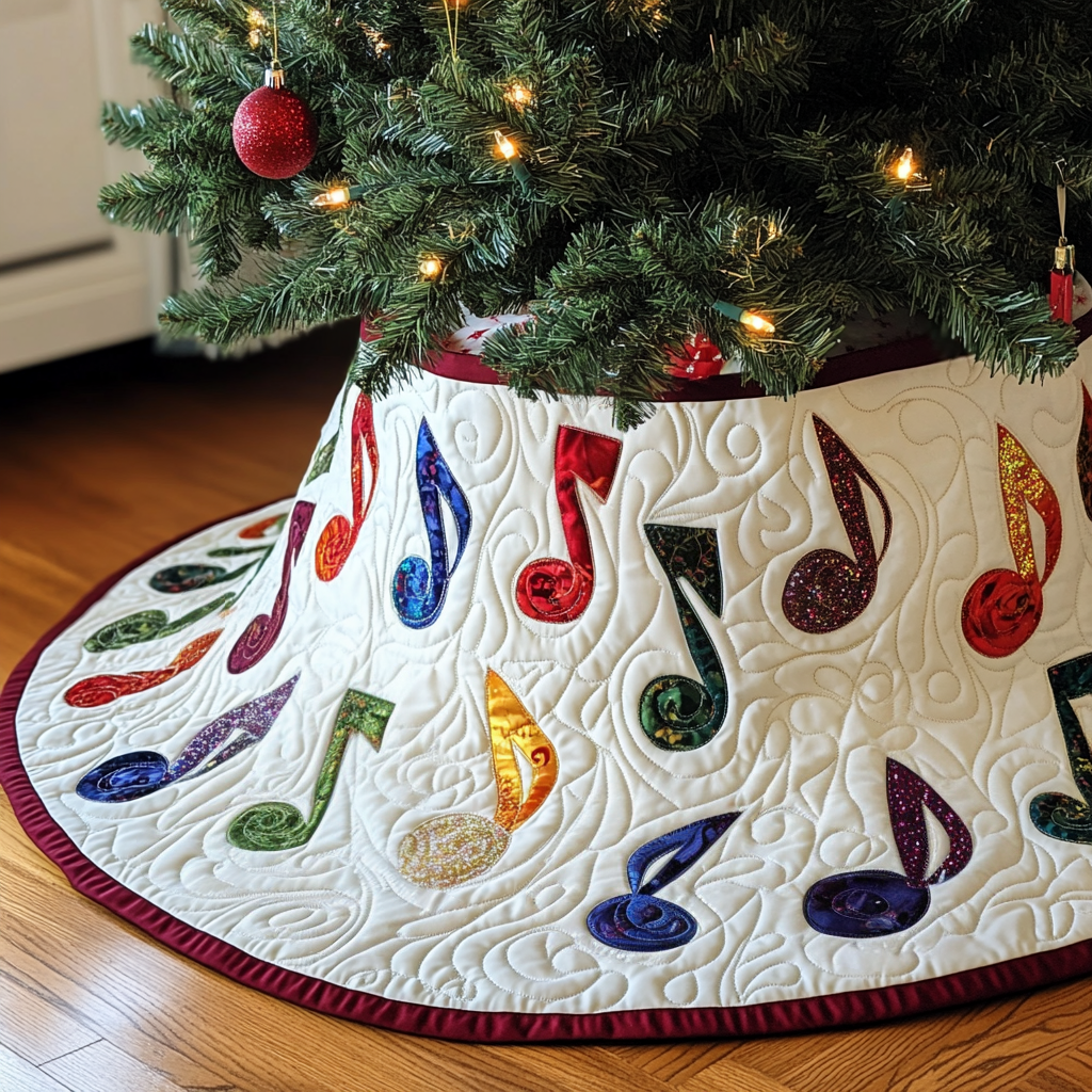 Music Note DAI111124595 Quilted Tree Skirt