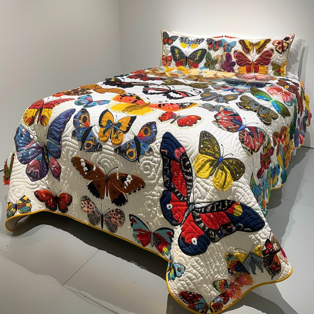 Butterfly TAI040624104 Quilt Bedding Set