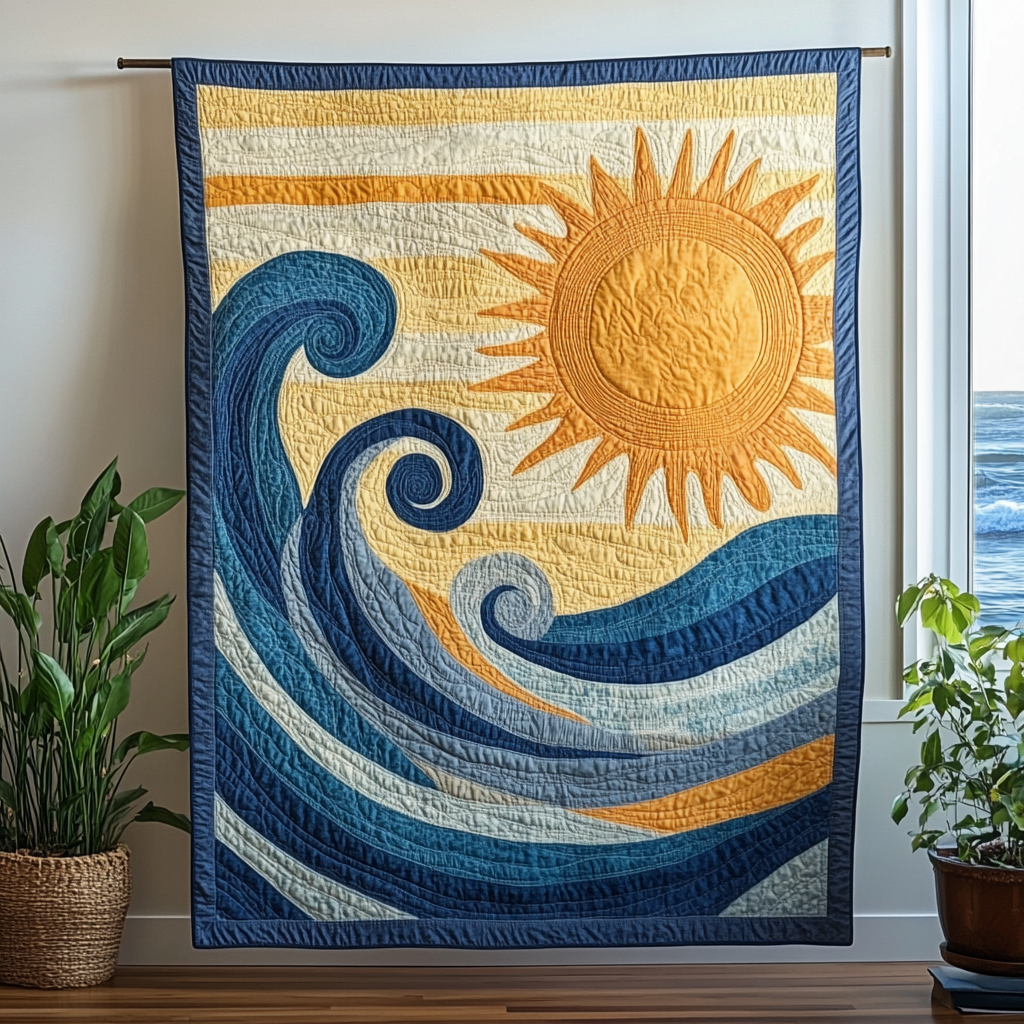 Sea Wave TAI121024079 Quilt Blanket