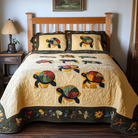 Turtle DAI280824084 Quilt Bedding Set