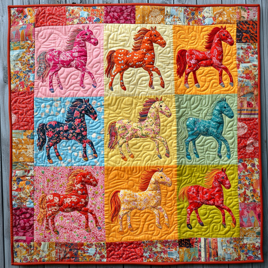 Horse DAI070824072 Quilt Blanket