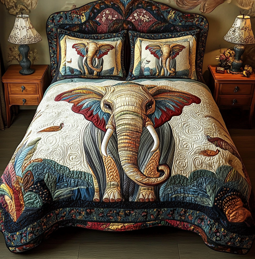 Elephant DAI190225188 Quilt Bedding Set